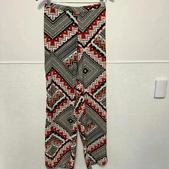 Stoosh Boho Palazzo Wide Leg Pants / Woman’s Small / Multicolored - Picture 2 of 13